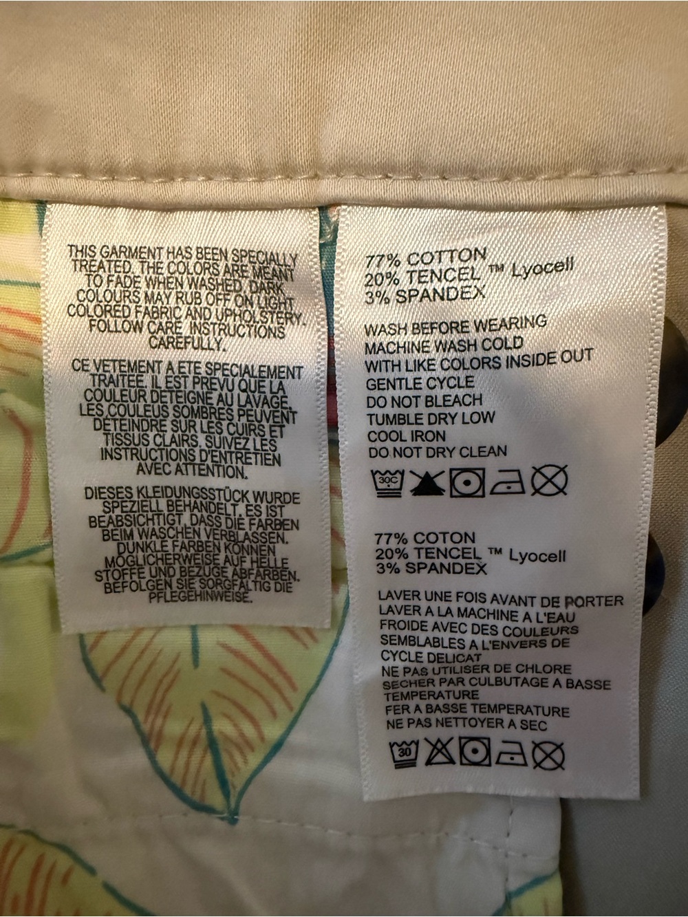 Tommy Bahama Beige Bermuda Shorts - 10” Inseam - Picture 4 of 5